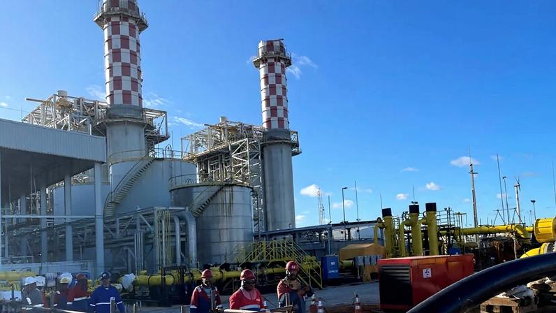 Terminal de importação de gás da Eneva em Sergipe.
