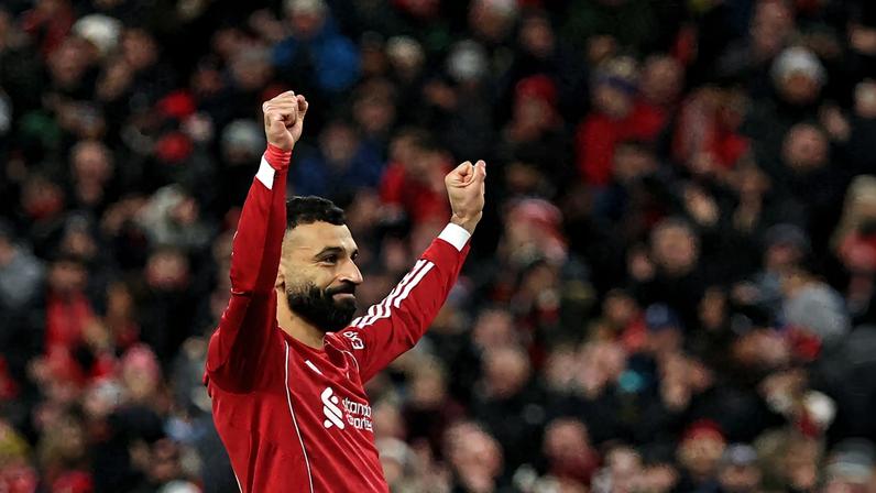 Salah celebra: Liverpool vence o Brighton e avança na Copa da Inglaterra — Foto: Reuters