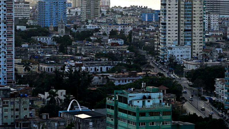 Solar panels are installed on the roof of a building housing the Board of Trustees of the House of the Hebrew Community of Cuba, as Cubans grapple with an ongoing energy crisis exacerbated by fuel shortages, Havana, Cuba February 19, 2026. REUTERS/Norlys Perez