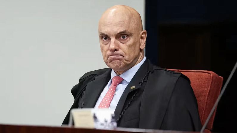 Alexandre de Moraes durante julgamento da Primeira Turma do STF sobre os acusados de mandar matar Marielle Franco — Foto: Mateus Bonomi/Reuters