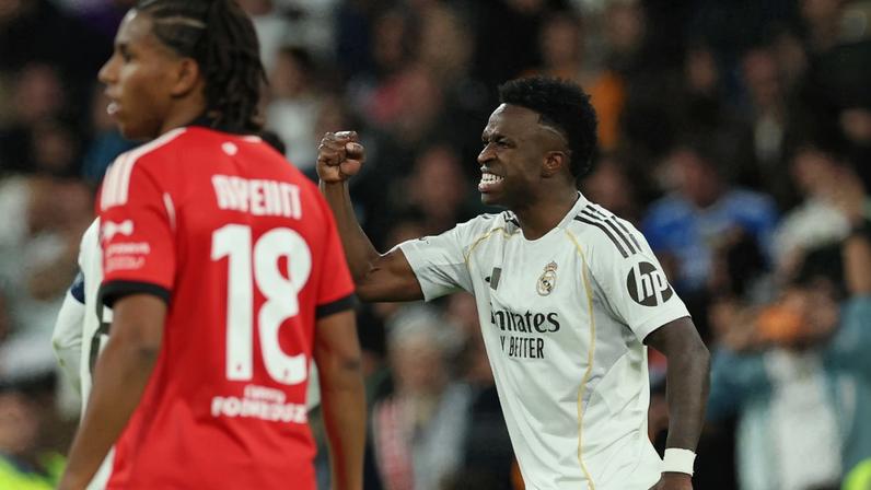 Vini Jr. é destaque do confronto contra o Benfica