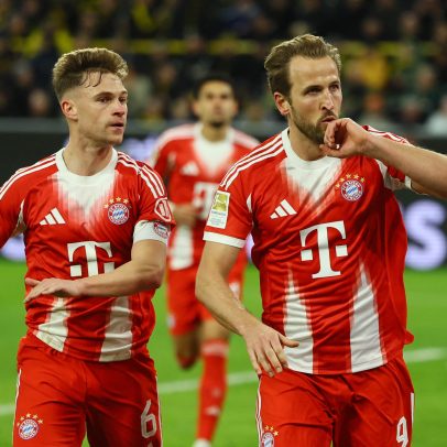 Bayern vence Dortmund de virada com dois gols de Harry Kane
