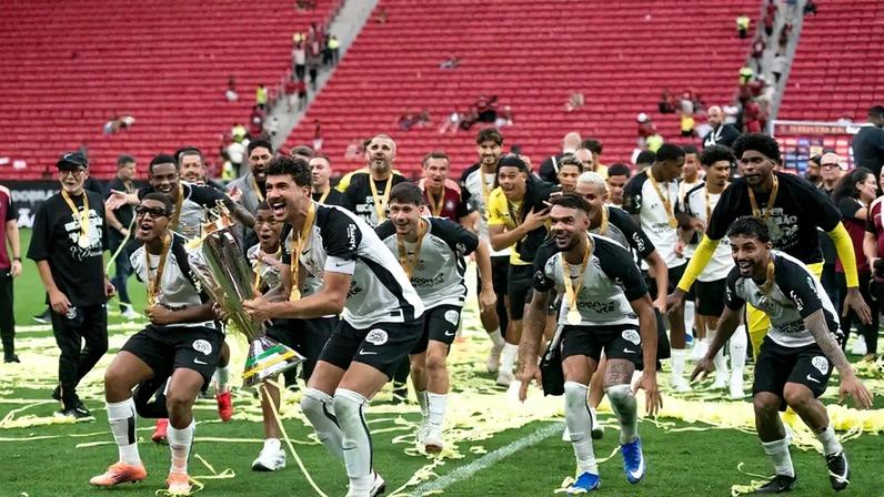 Corinthians conquistou o título da Supercopa Rei após vencer o Flamengo (Foto: Delmiro Dos Santos Junior/Mochila Press/Gazeta Press)