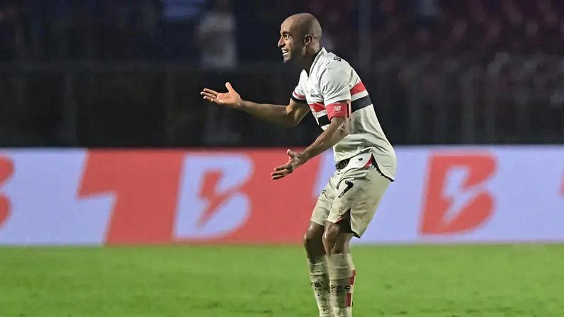 Lucas Moura falou sobre momento político do Tricolor (Foto: Eduardo Carmim/Photo Premium/Gazeta Press)