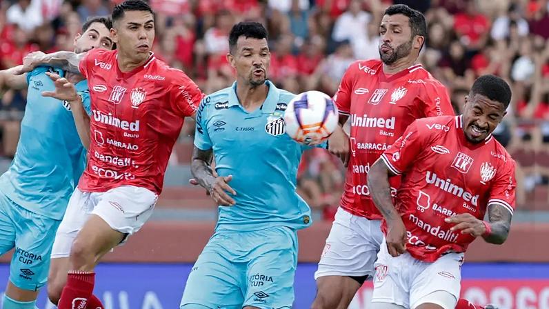 Santos e Noroeste se enfrentaram pela sétima rodada do Paulista (Foto: Fernando Vieira Sa/Agência F8/Gazeta Press)