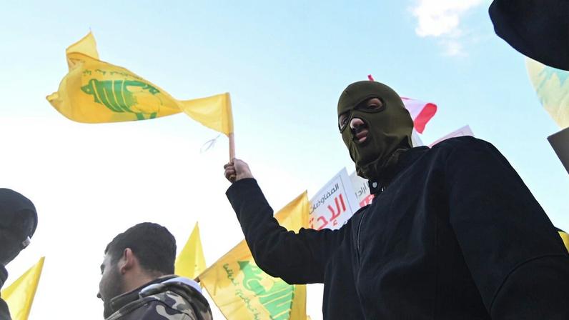 Supporters of Hezbollah and other Lebanese political parties gather during a protest condemning recent Israeli military actions in Lebanon and call on the international community to intervene, in Beirut, Lebanon.