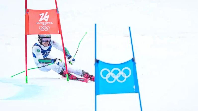 Lucas Pinheiro na prova de slalom gigante (Foto: Rafael Bello/COB)