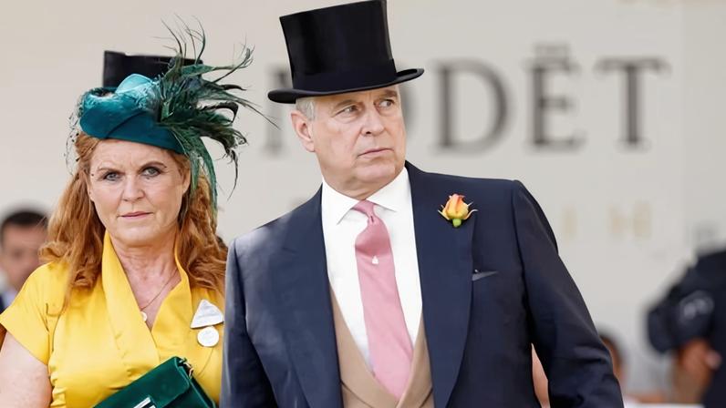 Sheer extravagance … Sarah Ferguson and Andrew Mountbatten-Windsor, then Duchess and Duke of York, at Ascot in 2019.