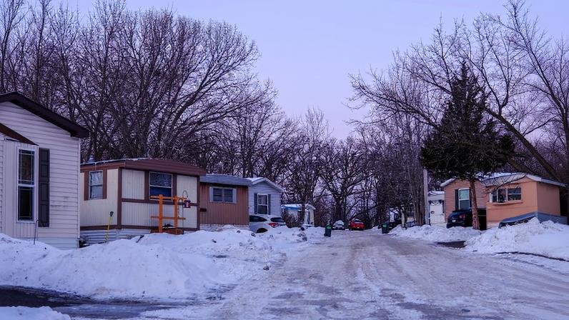 Queen Anne Courts mobile home park where there ICE activity has been reported in Lakeville, MN on February 5th, 2026.