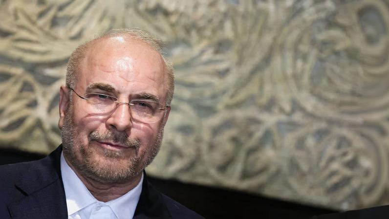 Iranian Parliament Speaker Mohammad Baqer Qalibaf looks on after a press conference with Lebanese Parliament Speaker Nabih Berri, in Beirut, Lebanon, October 12, 2024. REUTERS/Amr Abdallah Dalsh