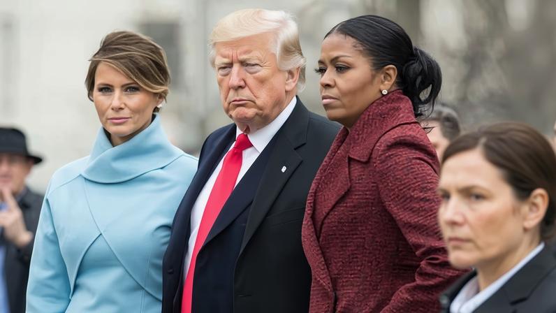‘Trump’s video and remark about civil rights has its own inescapable history.’ Photograph: Kevin Dietsch/EPA