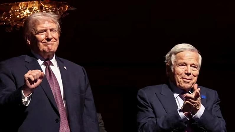 Patriots owner Robert Kraft joined Donald Trump at the premiere of the “Melania” documentary last month.