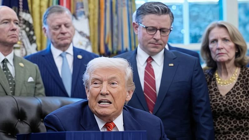 United States president Donald J Trump.