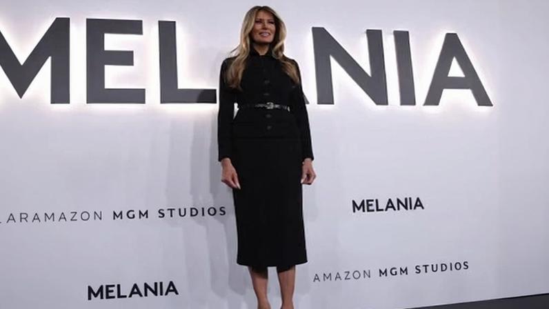 Melania Trump attends a screening of the documentary film Melania at The Kennedy Center on 29 January in Washington.