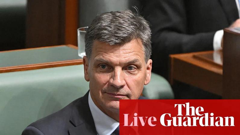 Angus Taylor in the House of Representatives yesterday. He is reportedly on track to oust Sussan Ley from the Liberal party leadership.