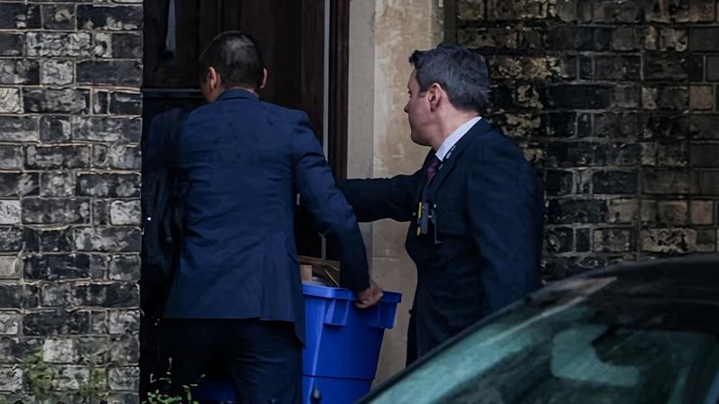 Police collecting evidence at the property in north London connected to Mandelson.