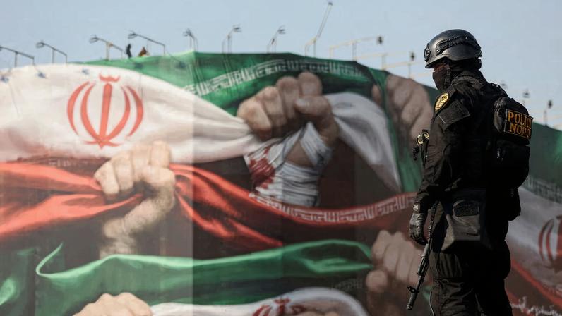 A member of the Iranian police attends a pro-government rally in Tehran, Iran, January 12, 2026. Stringer/WANA (West Asia News Agency) via REUTERS