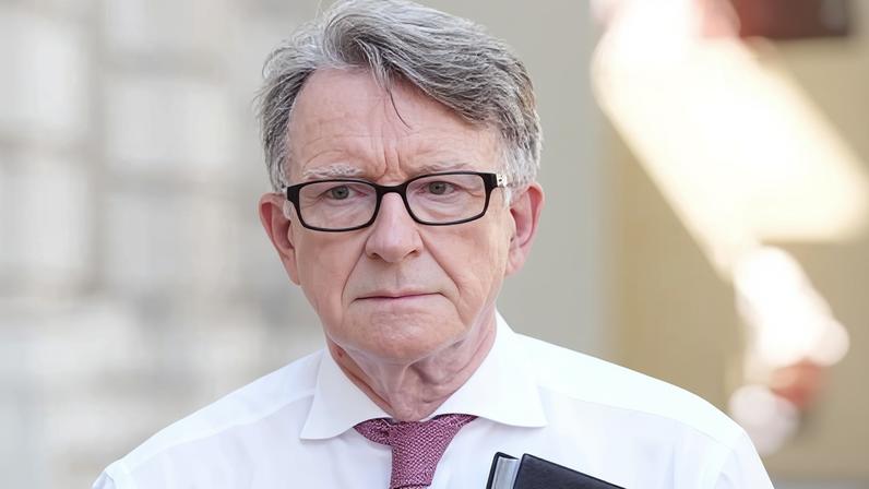Peter Mandelson arriving at the Cabinet Office in central London in January 2026.