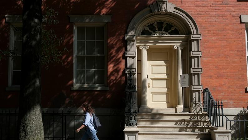 The Merchant's House Museum is seen in New York on 10 October 2017.