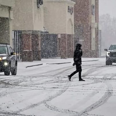 Milhões nos EUA enfrentam frio extremo; sul registra neve rara