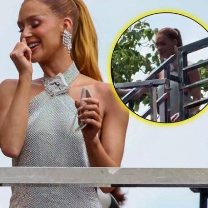 Marina Ruy Barbosa esclarece vídeo em que tropeçou sobre trio de Anitta