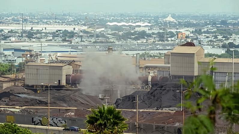 Northern Monterrey, Mexico, where pollution concerns have sparked scrutiny, with the Zinc Nacional plant at the center of ongoing environmental debates, on 13 September 2024.