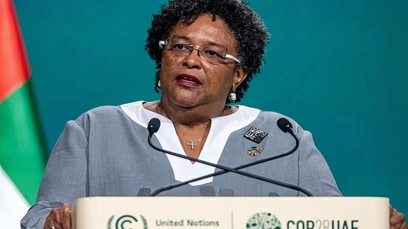Mia Amor Mottley is a strong advocate for climate action and has spoken out about support for small and vulnerable nations.