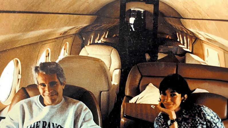 Ghislaine Maxwell and Jeffrey Epstein are seen in this image released by the Department of Justice in Washington, D.C., U.S., on December 19, 2025 as part of a new trove of documents from its investigations into the late financier and convicted sex offender Jeffrey Epstein.