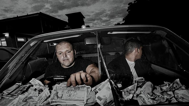 ‘I’m not trying to forgive or underplay the extremities’ … the two guys with the night’s cash.