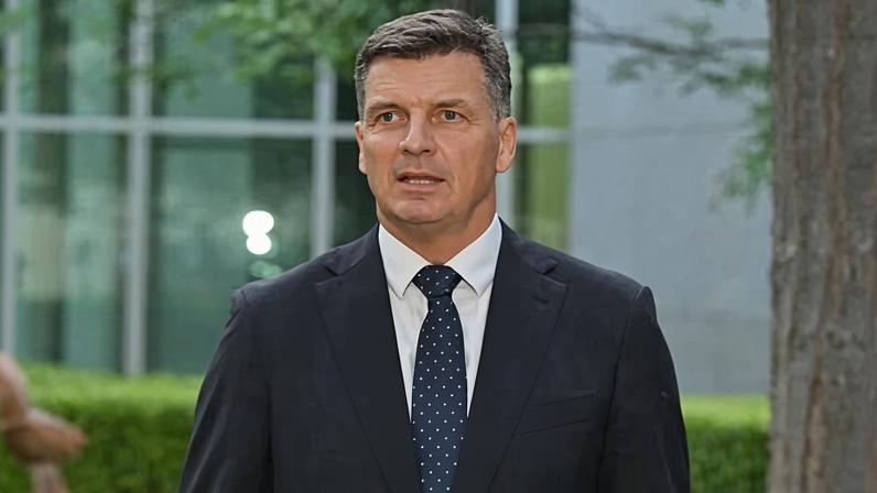Angus Taylor announced his resignation from the opposition front bench last night.