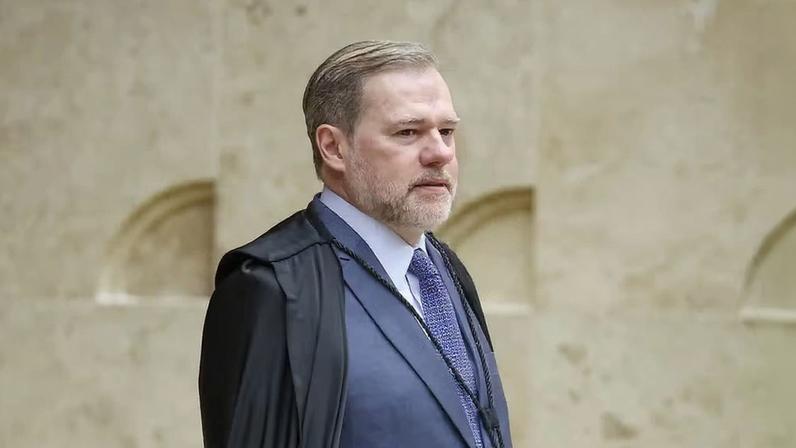 Ministro Dias Toffoli durante a sessão plenária do STF — Foto: Gustavo Moreno/STF