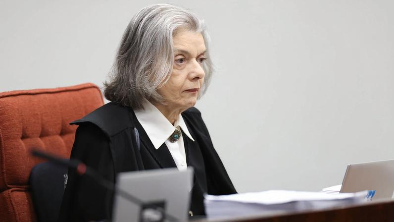 Carmen Lucia durante segundo dia de julgamento de Bolsonaro na 1ª Turma do STF — Foto: Antonio Augusto/STF