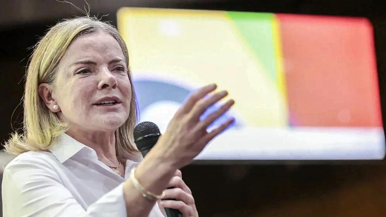 A ministra das Relações Institucionais, Gleisi Hoffmann. Foto: Gil Ferreira/SRI