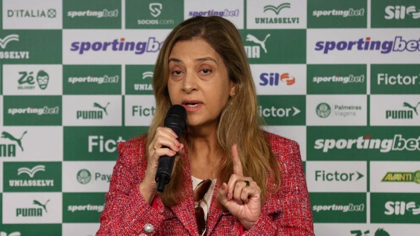 A empresária Leila Pereira, presidenta do Palmeiras e dona da Crefisa, foi convocada pela CPMI do INSS. Foto: Cesar Greco/Palmeiras