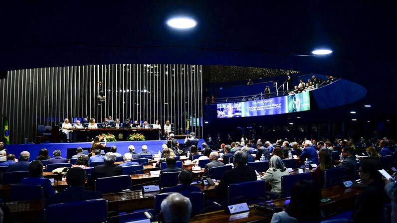 Plenário do Senado Federal durante sessão especial. (Foto: Saulo Cruz / Agência Senado)
