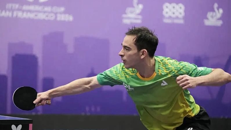 Hugo Calderano foi o campeão da Copa das Américas 2026 (Foto: ITTF Americas)