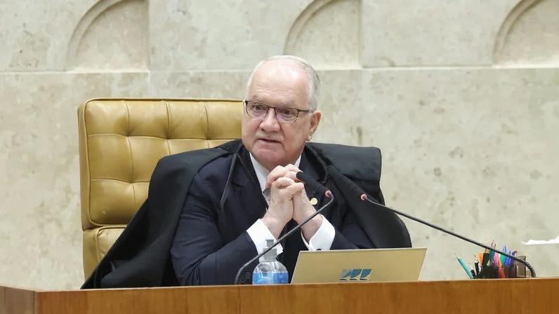 O ministro Edson Fachin na primeira sessão plenária de 2026. Foto: Luiz Silveira/STF