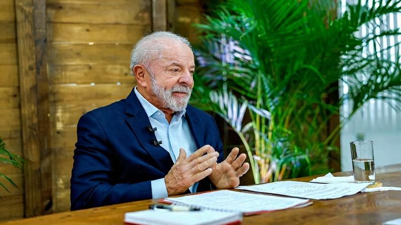 Presidente da República, Luiz Inácio Lula da Silva, durante entrevista para TV Aratu. Salvador - BA. Foto: Ricardo Stuckert / PR