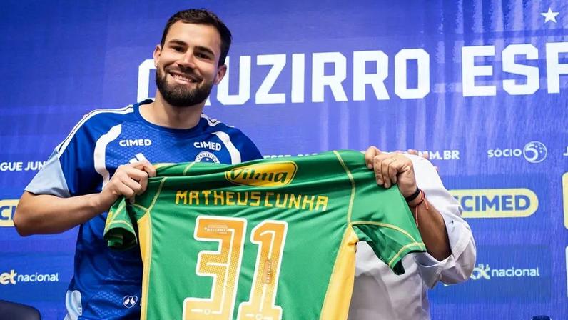 Matheus Cunha luta pela titularidade no Cruzeiro contra Cássio