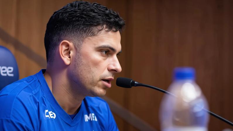 Apresentação do goleiro Matheus Cunha e do atacante Bruno Rodrigues, na Toca 2