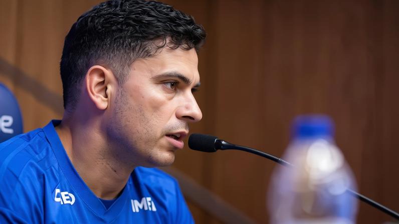 Apresentação do goleiro Matheus Cunha e do atacante Bruno Rodrigues, na Toca 2