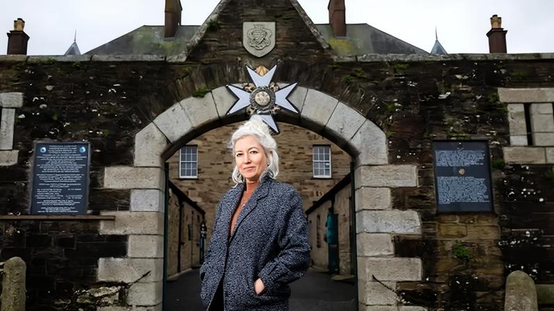 Artist Rachael Jones at Bodmin Keep, the town’s military museum.