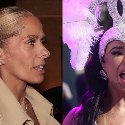 Carnaval: Galisteu e Gracyanne Barbosa em dança de cadeiras na Tijuca