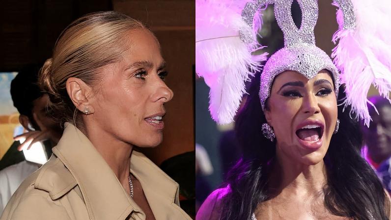 Rainha ausente x sem glamour: Adriane Galisteu e Gracyanne Barbosa protagonizaram dança das cadeiras polêmica em escola de samba no Carnaval