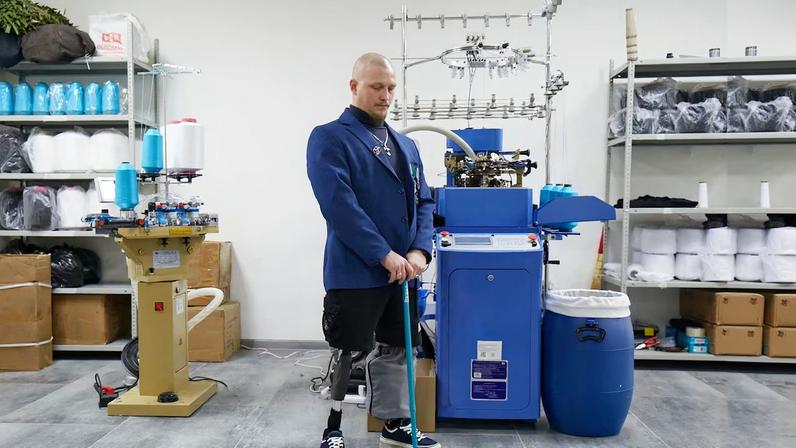 Vitali Jardin, en el centro de rehabilitación para mutilados de guerra rusos en Rostov del Don, el pasado 4 de febrero.