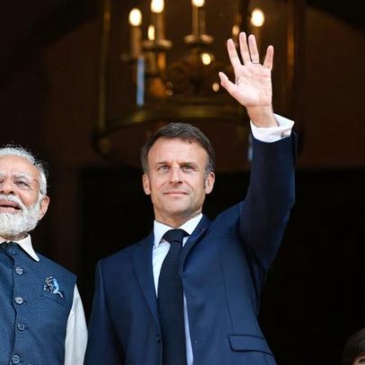 Macron participa de cúpula de IA em Nova Délhi durante visita à Índia