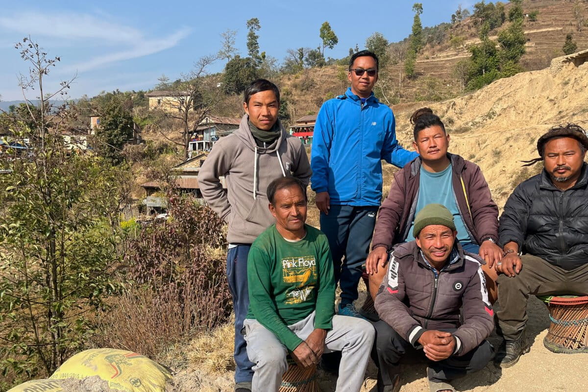 Mulkharka residents who oppose the Nagmati Dam project and are campaigning to stop construction.