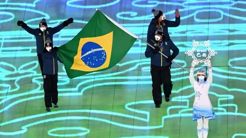 Cerimônia de Abertura - Jogos Olímpicos de Inverno 2022 (Foto: JEWEL SAMAD / AFP)