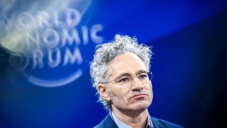 Alex Karp, the Palantir chief executive, at Davos in January.