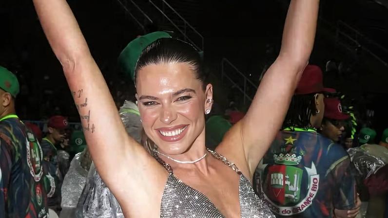 Mariana Goldfarb em ensaio técnico da Grande Rio para o Carnaval 2026 — Foto: Reprodução | Instagram